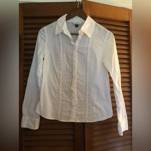 School girl white button down shirt